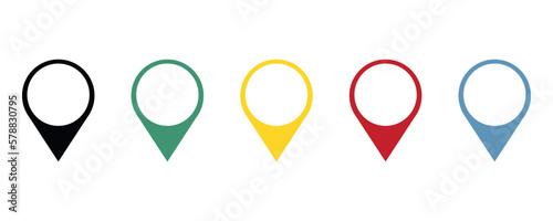Free Download Pin map location icons. Location map set. Vector illustration. Map pin flat icon vector design. Map pin place marker - GFXLoad