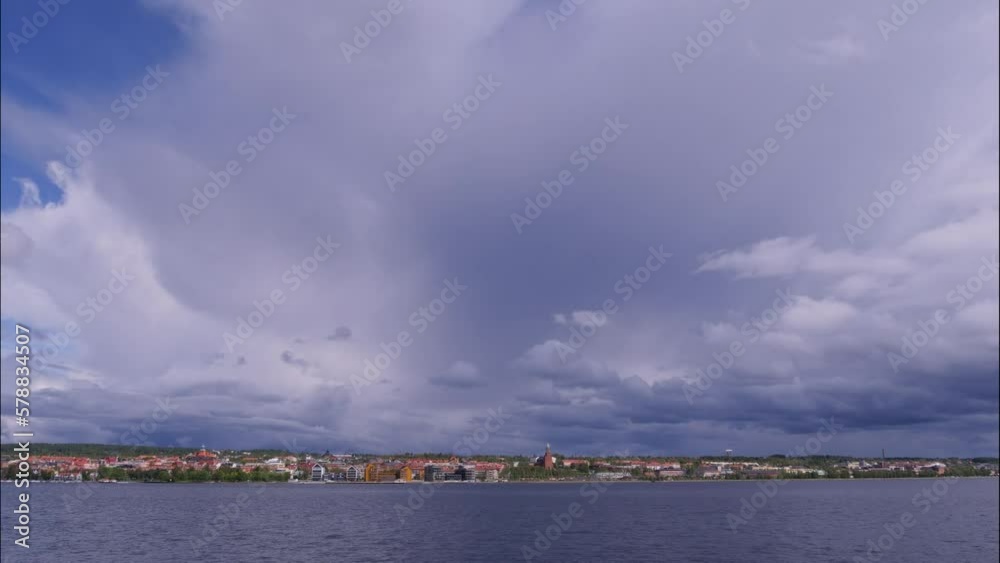 view above Ostersund, town in Sweden view above Ostersund, town in Sweden