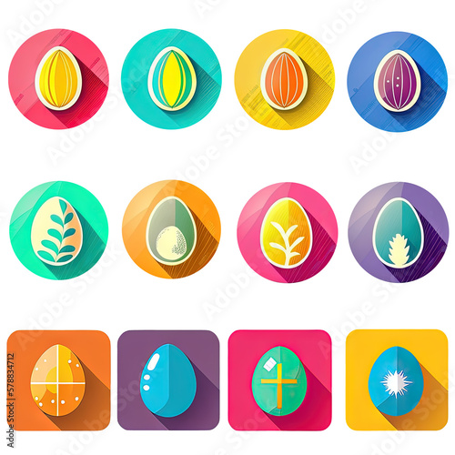 Easter Eggs Pack Icon Graphic v3