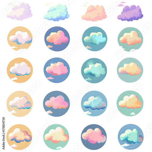 Easter Cloud Pack Icon Graphic v1