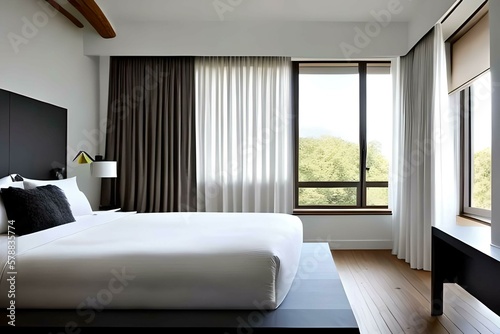 Contemporary Style Double Bedroom Interior Design