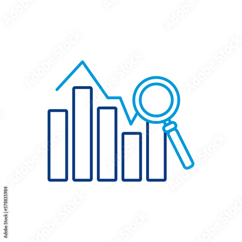 Statistical charts icon png image with transparent background
