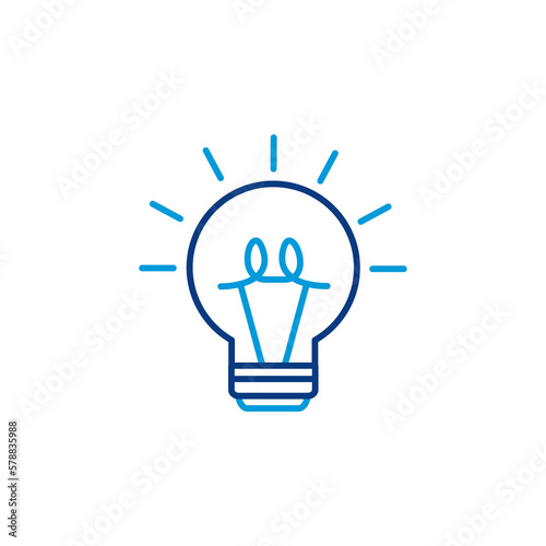 png image light bulb icon on lines with transparent background