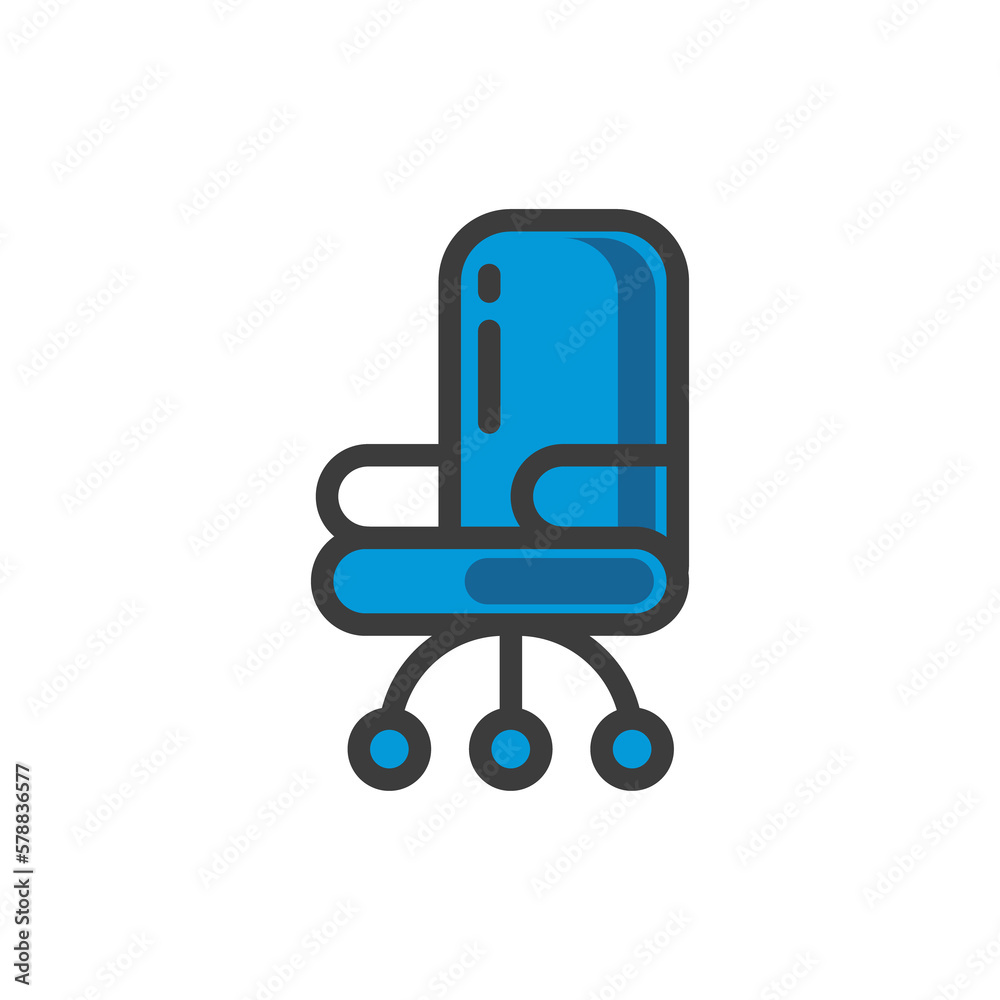 Desk chair icon png image with transparent background Desk chair icon png image with transparent background