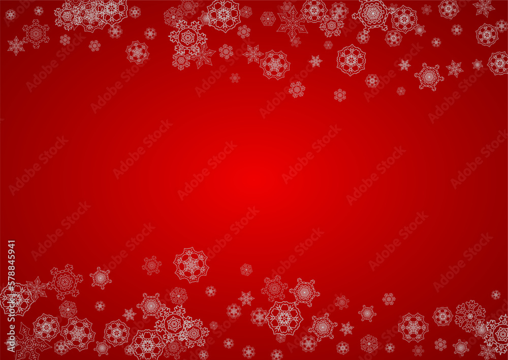 Christmas background with silver snowflakes and sparkles. Horizontal New Year and Christmas background for party invitation, banner, gift cards, retail offers. Falling snow. Frosty winter backdrop. Christmas background with silver snowflakes and sparkles. Horizontal New Year and Christmas background for party invitation, banner, gift cards, retail offers. Falling snow. Frosty winter backdrop.