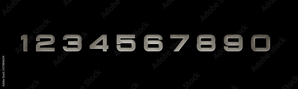 Set of glossy numbers from 0 to 9. 3D illustrations set. Realistic digits from one to zero. Festive sign clipart pack. Symbols isolated on black background. Banner design elements collection.