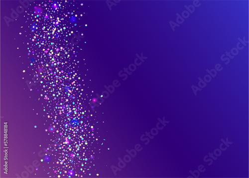 Hologram Texture. Birthday Glare. Pink Retro Background. Glamour Art. Disco Element. Metal Celebrate Decoration. Webpunk Foil. Carnival Sparkles. Purple Hologram Texture