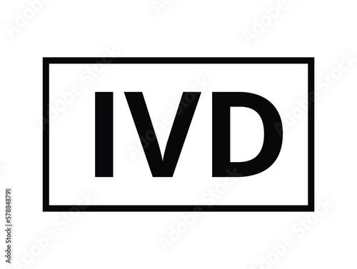 In vitro diagnostic medical device symbol. 
