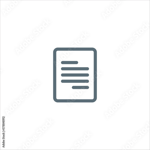 Paper office document icon....
