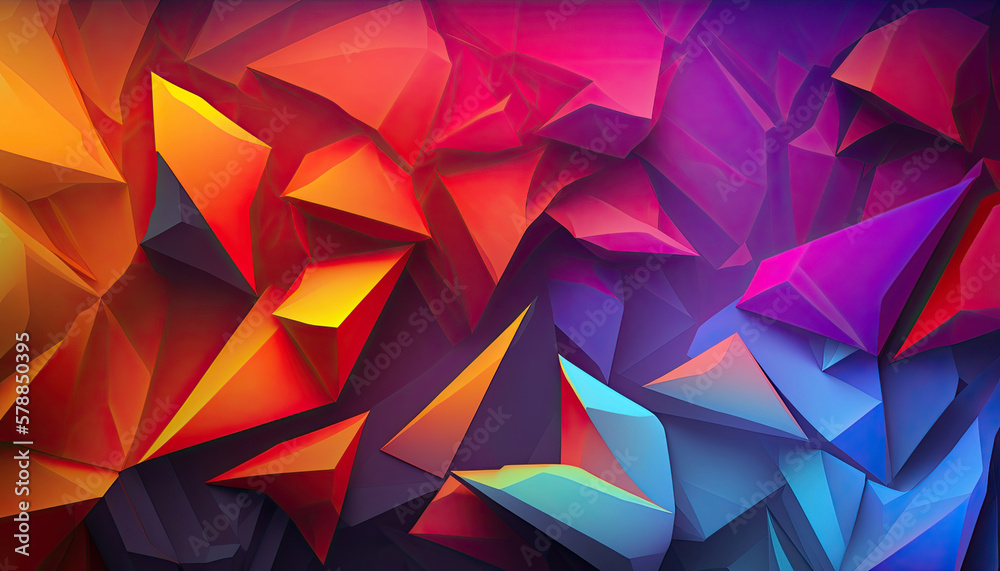 illustration of colored triangles three-dimensional layered on top of each other illustration of colored triangles three-dimensional layered on top of each other