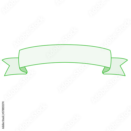 Simple Ribbon Vector Illustration