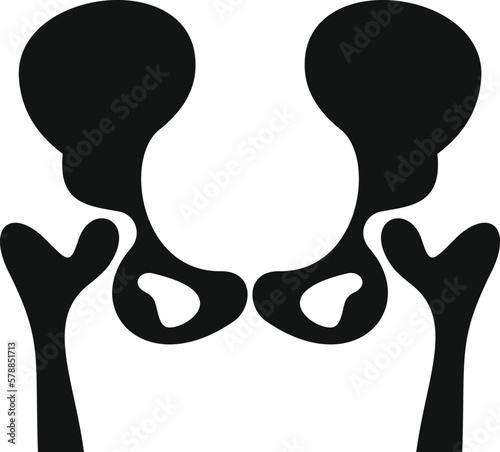 Arthritis icon simple vector. Joint disease. Medical body