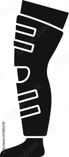 Leg treatment icon simple vector. Medical disease. Doctor inflammation