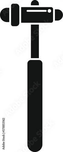 Medical bone hammer icon simple vector. Pain disease. Knee doctor