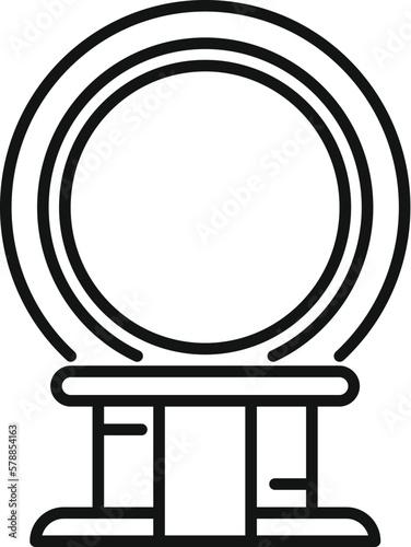 Xray device icon outline vector. Medical disease. Knee bone