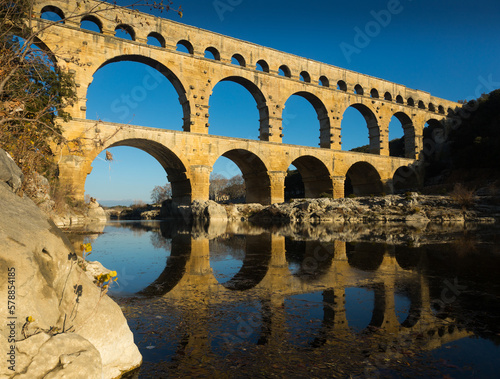 Pont du Gard - one of best bridges and monuments of antiquity in France