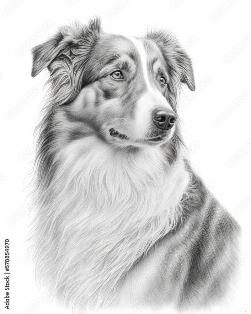 Pencil Sketch of an Australian Shepherd Dog
AI-Generated Pencil Sketch of an Australian Shepherd Dog
AI-Generated