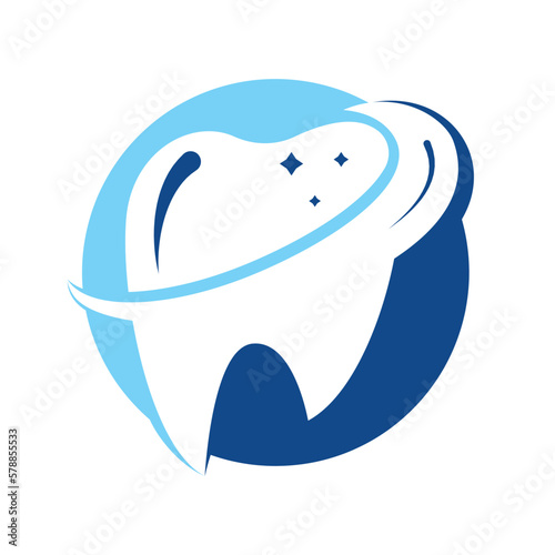 Dental logo Template vector illustration design. Dental Clinic Logo Teeth abstract design vector template.