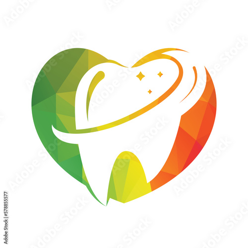 Dental logo Template vector illustration design. Dental Clinic Logo Teeth abstract design vector template.