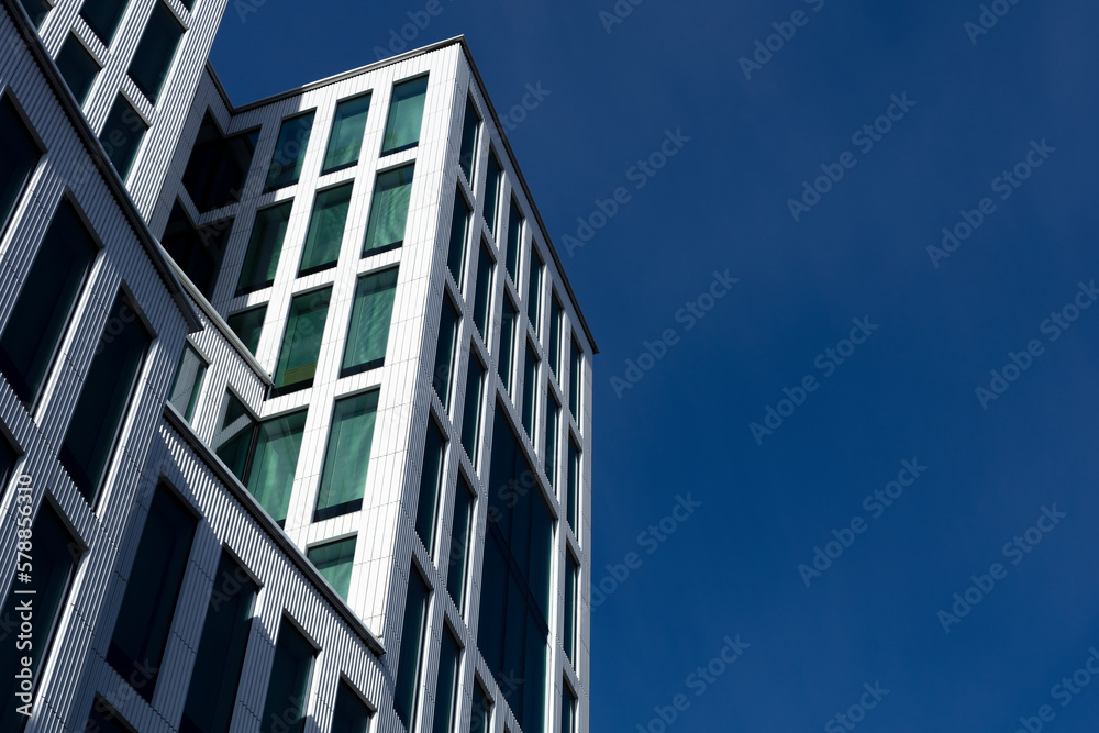 Linköping city new building, Withe house, modern office building in the city Linköping city new building, Withe house, modern office building in the city