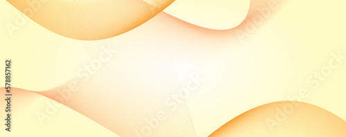 イエローの水の流れのようなウェーブ背景