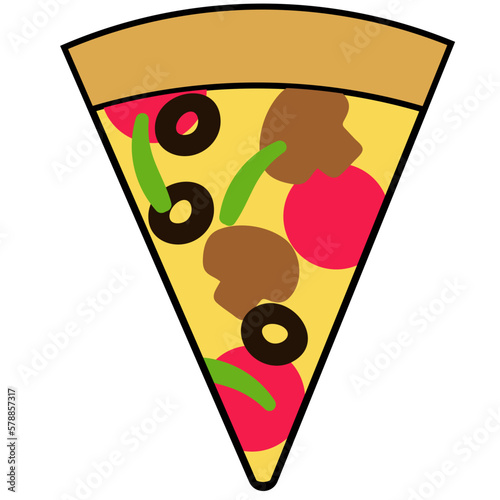 Pizza Party vector illustration 