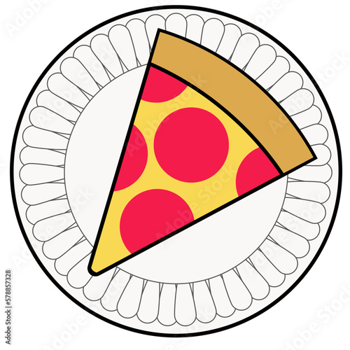 Pizza Party vector illustration 