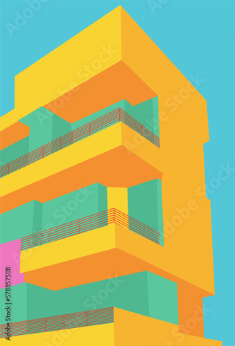 illustration of building