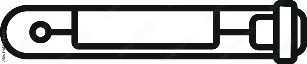 Obraz premium Covid test icon outline vector. Corona lab. Virus swab