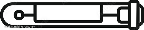 Covid test icon outline vector. Corona lab. Virus swab