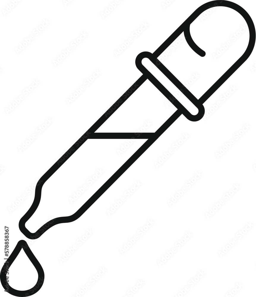 Blood dropper icon outline vector. Test covid. Nose check Blood dropper icon outline vector. Test covid. Nose check