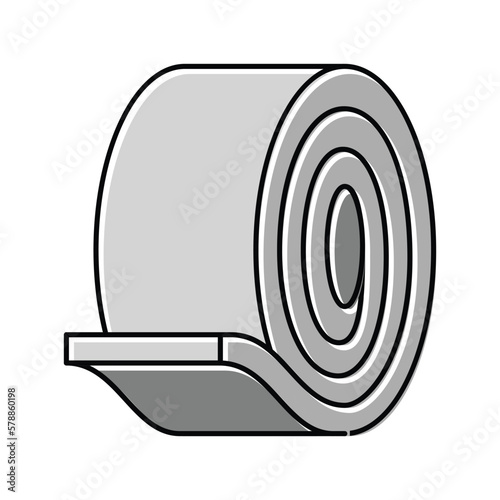 coil steel production color icon vector illustration