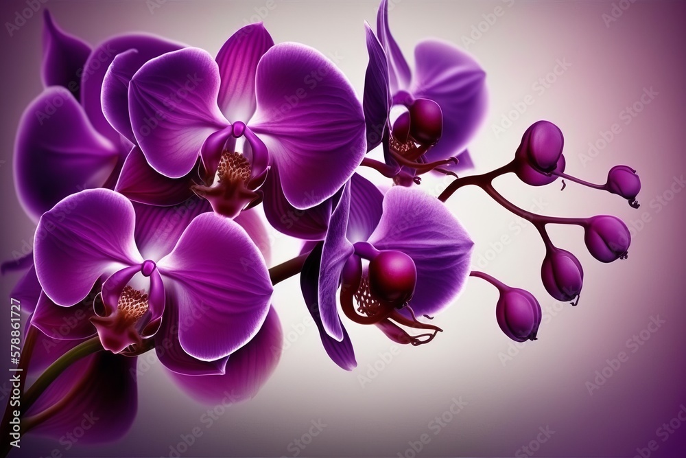 Fototapeta premium beautiful purple orchid