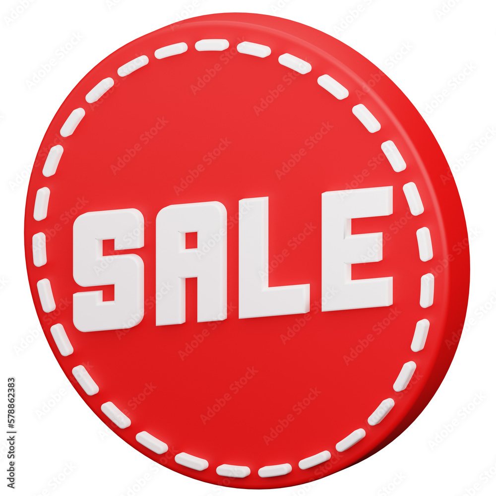 Fototapeta premium red sale label
