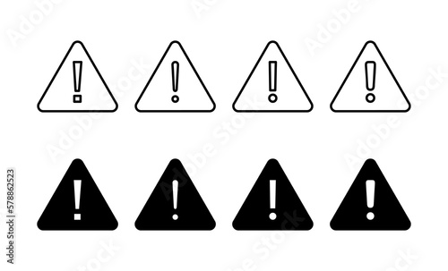 Exclamation danger sign for web and mobile app. attention sign and symbol. Hazard warning attention sign