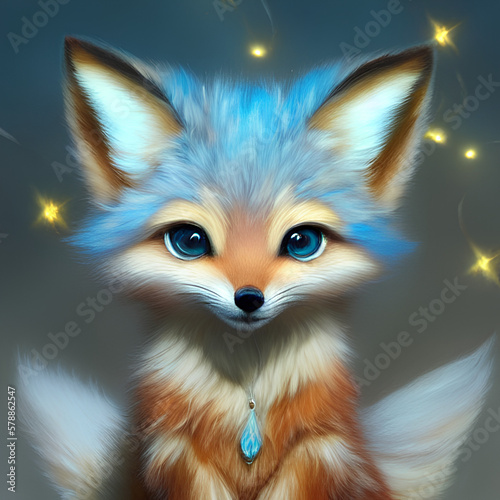 red fox, created by AI © ekrem