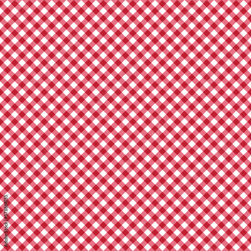 Retro Gingham Plaid Seamless Pattern - Cute gingham plaid repeating pattern design