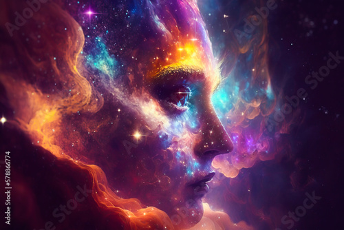 person in the space, Generative AI