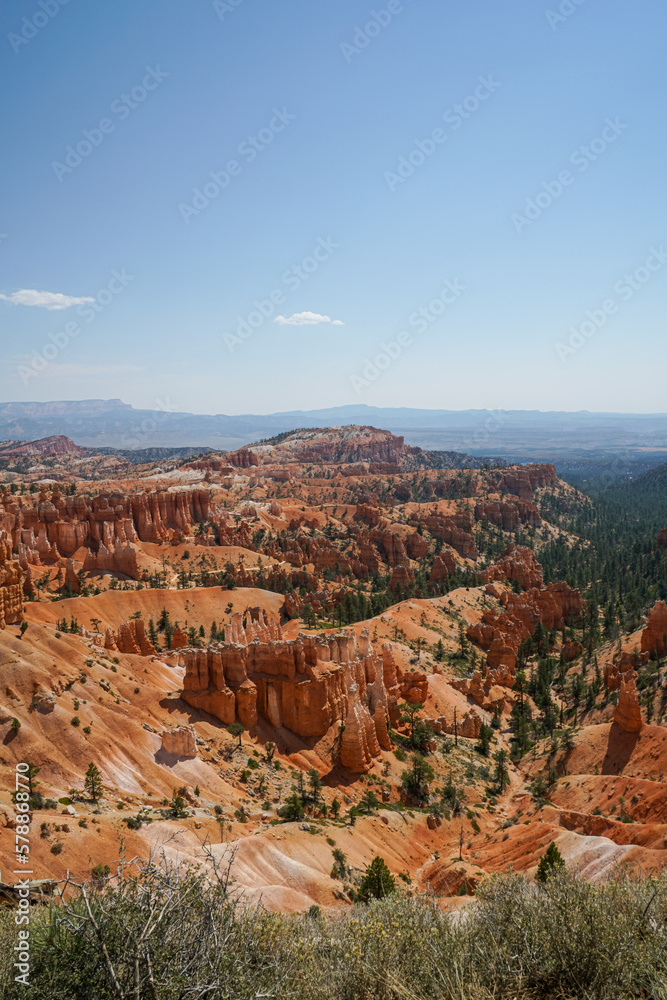 Beautiful shot of the Peek-A-Boo Trailhead in Bryce Canyon National Park in Bryce Canyon City, Utah