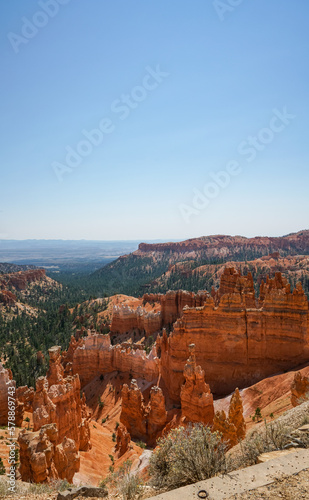 Scenic view inside Bryce Canyon National Park in Utah