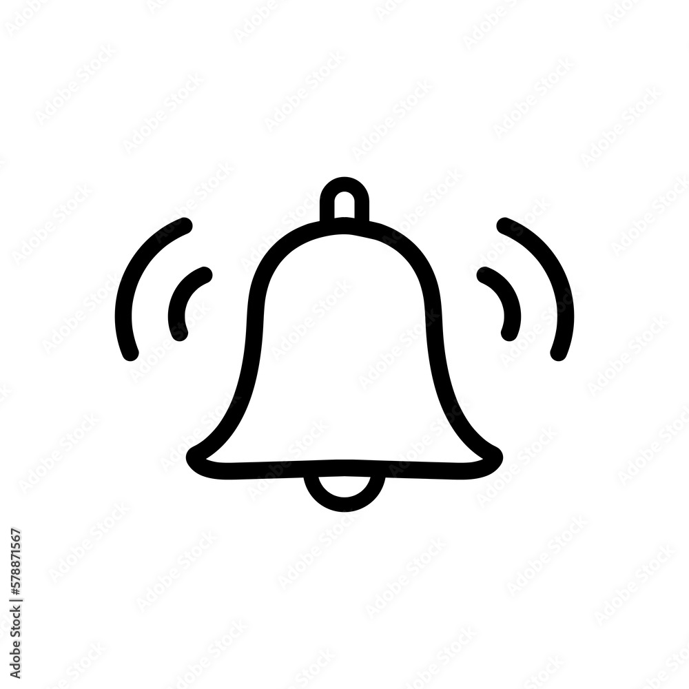 Bell icon vector logo template flat illustration..eps Bell icon vector logo template flat illustration..eps