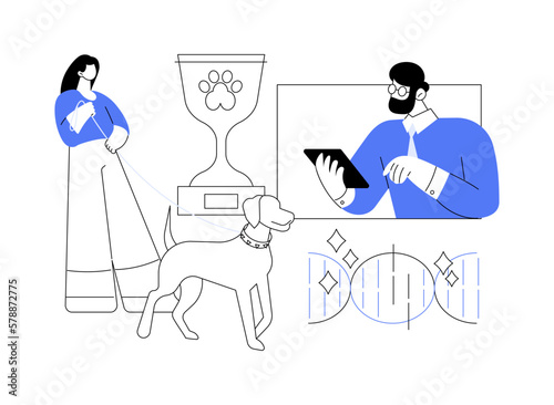 Breed club abstract concept vector illustration.
