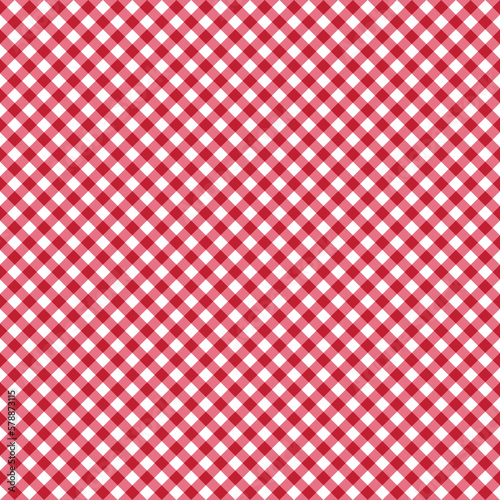 Retro Gingham Plaid Seamless Pattern - Cute gingham plaid repeating pattern design