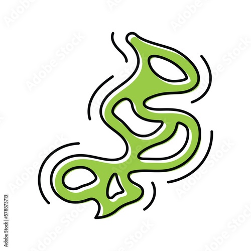 odor smell color icon vector illustration