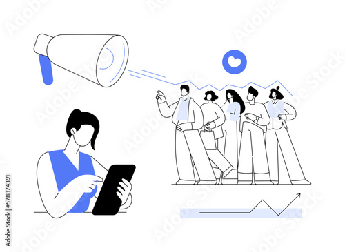 Diversity marketing abstract concept vector illustration.