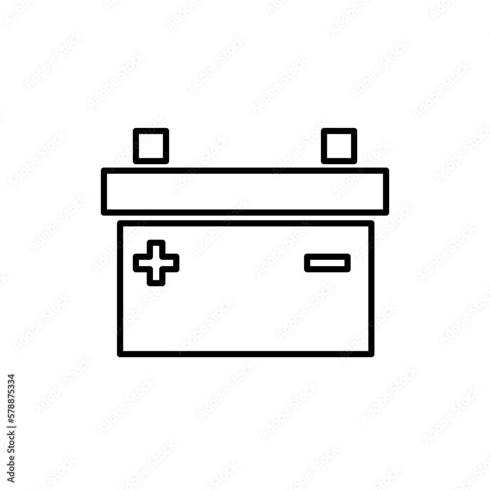 battery icon. sign design vector illustration on white background battery icon. sign design vector illustration on white background