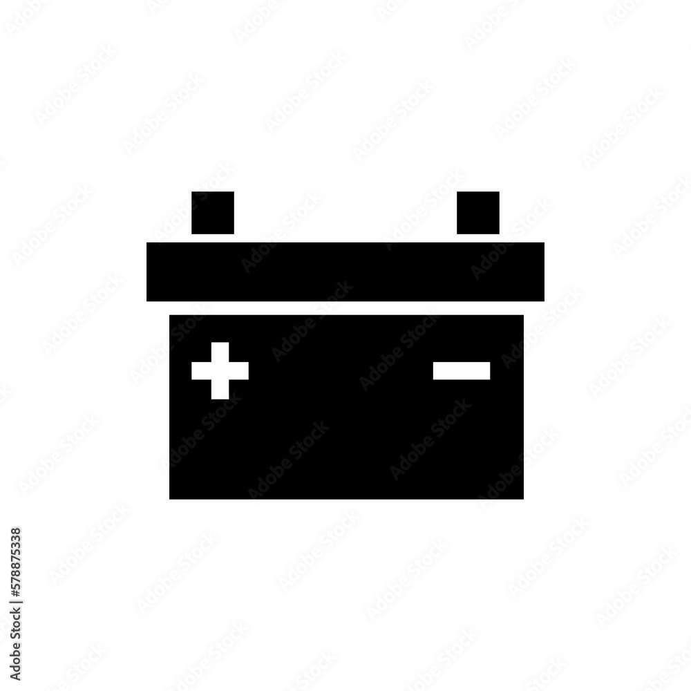 battery icon. sign design vector illustration on white background 