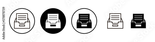 Archive folders icon vector illustration. Document vector icon. Archive storage icon.