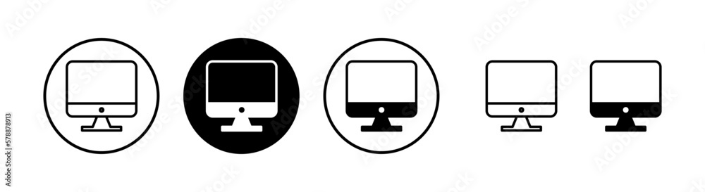 Computer icon vector illustration. computer monitor sign and symbol Computer icon vector illustration. computer monitor sign and symbol