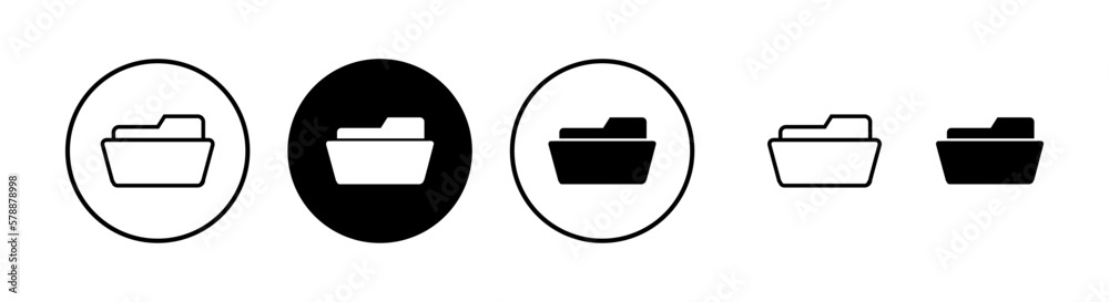 Folder icon vector illustration. folder sign and symbol Folder icon vector illustration. folder sign and symbol